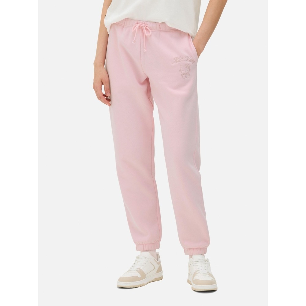 Hello Kitty x Primark Sweatpants XL Pink Embroidered Joggers Athleisure Comfy